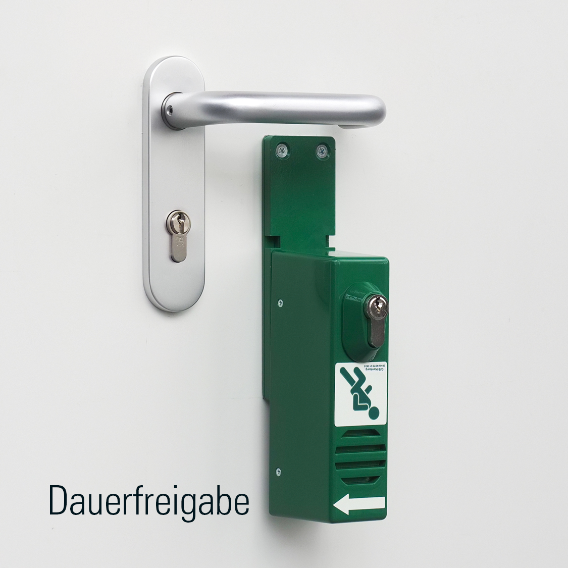 GfS Schwenk-Türwächter – Dauerfrei-Modus bei 180-Grad-Schwenkung