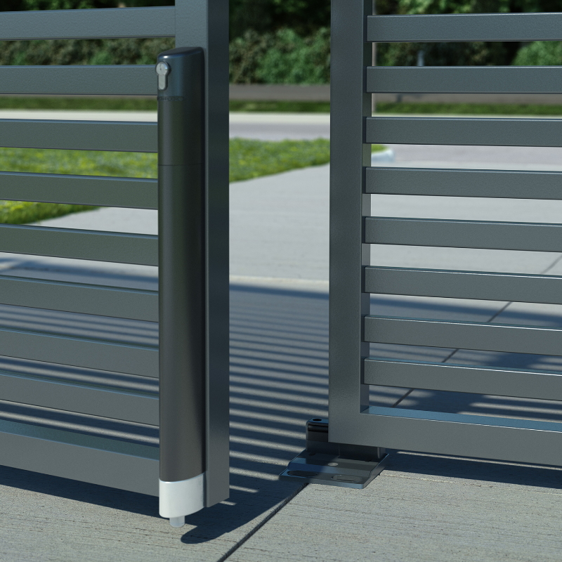 Anwendungsbeispiel - Locinox SABO Bodenanschlag für Doppeltore