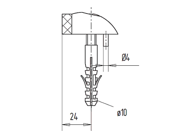 Türstopper - 50 kg - Bodenmontage
