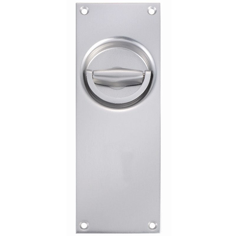 KWS 5001 Muschelgriff - 8 mm Lochteil - silber lackiert
