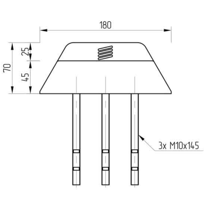 Auflaufschuh QUADRO - Zeichnung 01