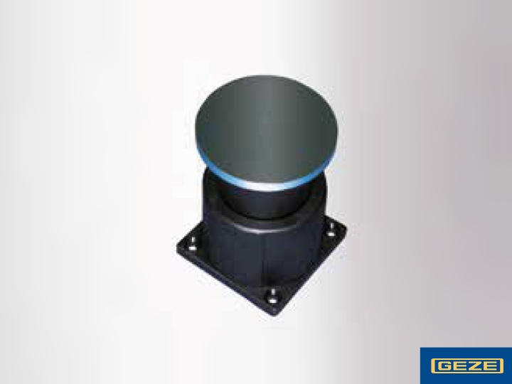 GEZE Haftgegenplatte mit Federpuffer - 20 mm Federweg