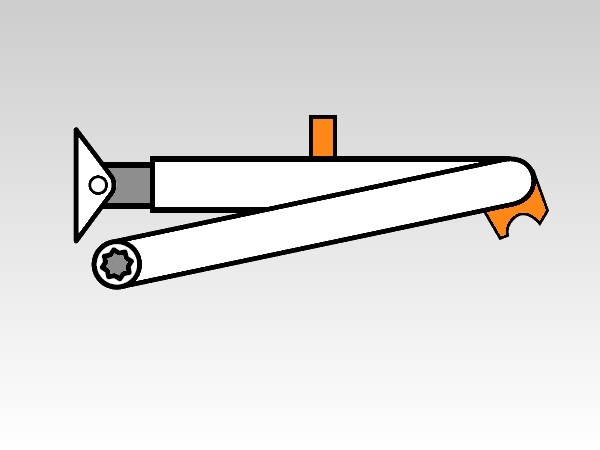 Rastfeststellarm mit Abschaltung - Dorma TS-Reihe