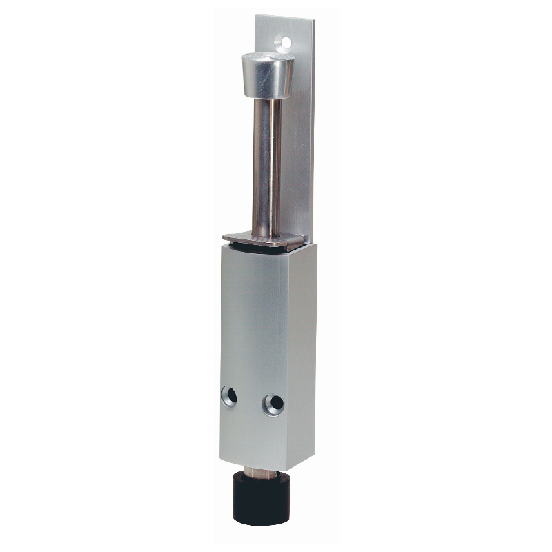KWS 1224 Türfeststeller - 90 mm Hub - silber lackiert