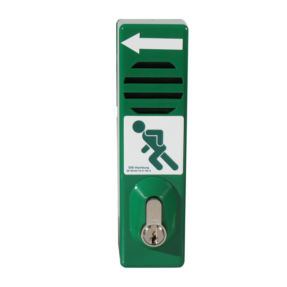 GfS Schwenk-Türwächter PRAXIS – mit Batterieüberwachung und Deckelabhebekontakt